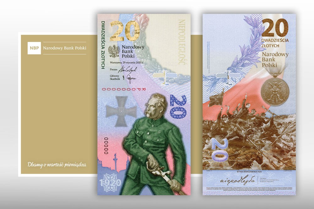 pionowy banknot bitwa warszawska