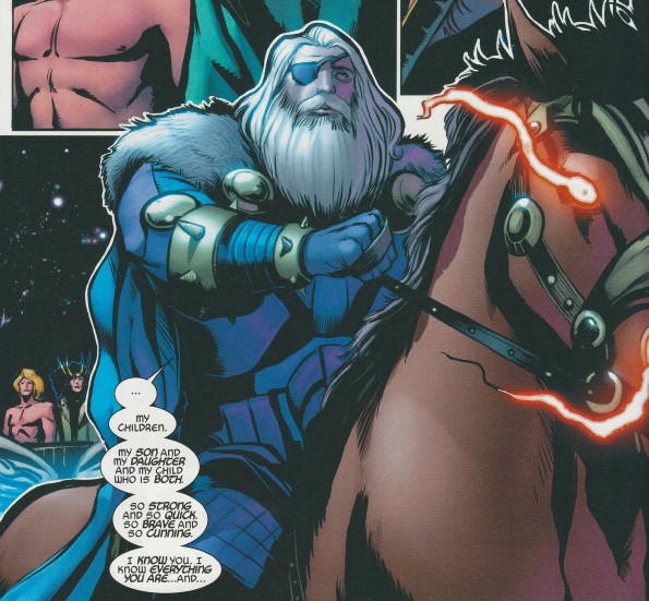 Odin wspomina o płynności płciowej Lokiego