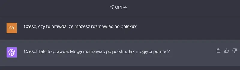 Chat GPT po polsku